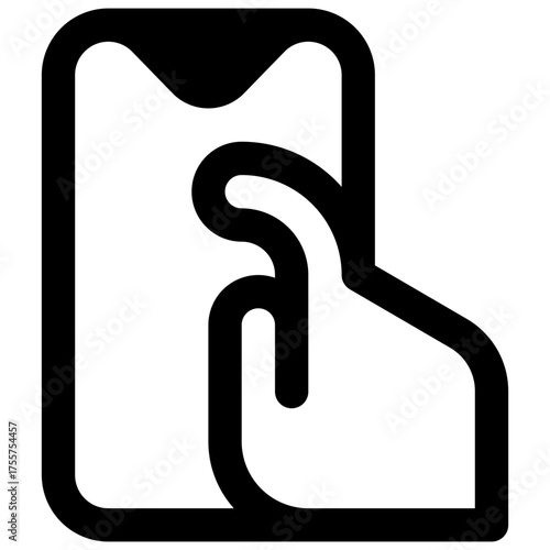 User experience design. Outlined stroke vector icon with black-filled details.