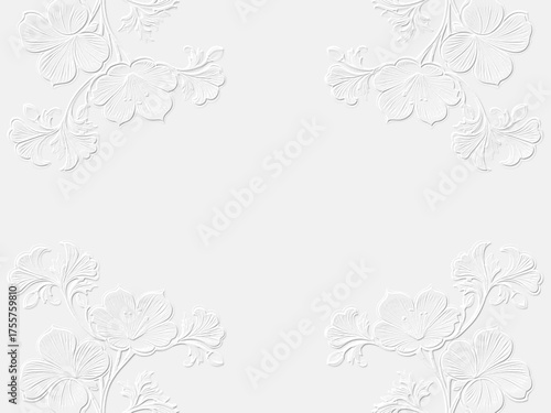 vintage floral frame