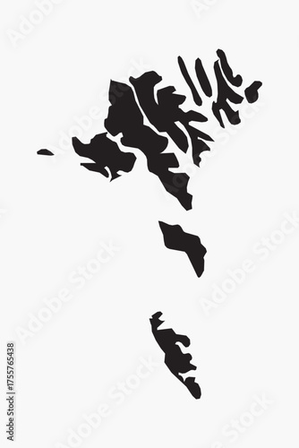 Tableau sur toile Vector graphic artwork suitable for print and web containing flat detailed map o