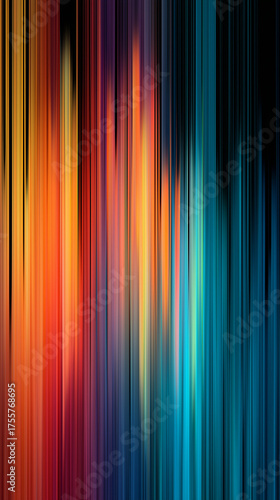 Abstract wallpaper of gradient stripes flowing vertically against a black background