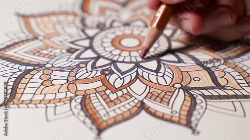 Coloring Mandala Art.