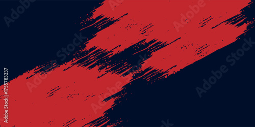 Abstract Blue and red abstract grunge background with halftone style modern arts sport background modern