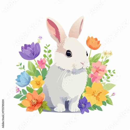 Kaninchen im Frühling