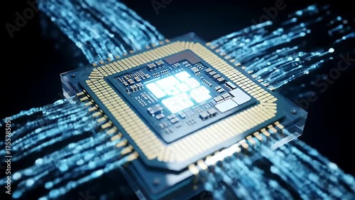 Computer Chip Processing.