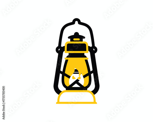 Vintage kerosene lantern isolated on white background isolated on transparent background
