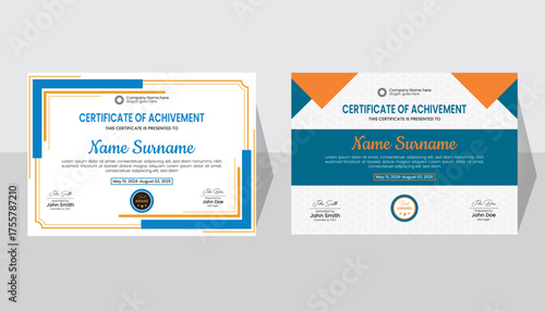 Premium Certificate template Design for educational institution