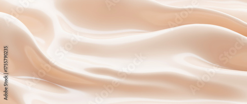 Liquid foundation cream texture background 3D render
