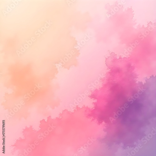 Dreamy Pastel Hues a Watercolor Symphony of Serenity and Lightness with Romantic Shades Fading into Softness and Bliss