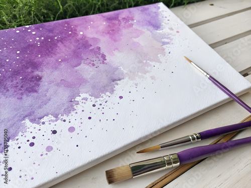 paint brush and palette