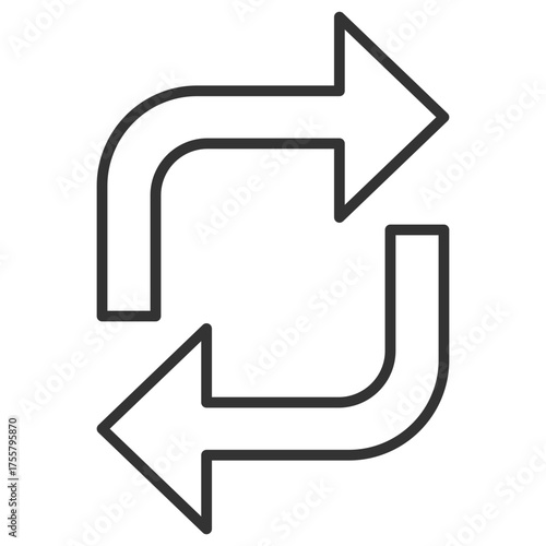 Replace Outline Icon