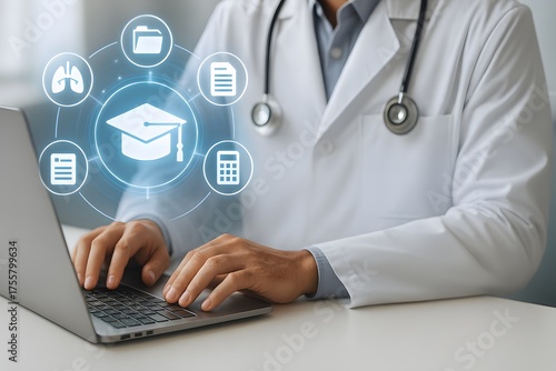 Plakat medical e learning for doctors and students