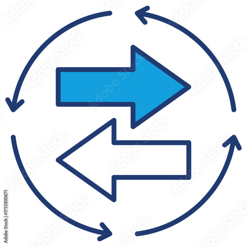 Exchange Blue Icon