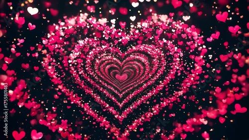 red heart background