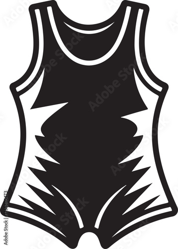 One Piece Swimsuit Pattern Shape Trendy Fitness