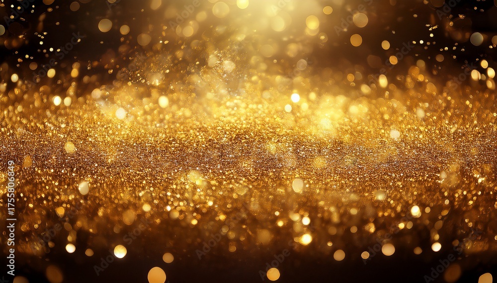 Fototapeta premium Golden Glitter Abstract Background