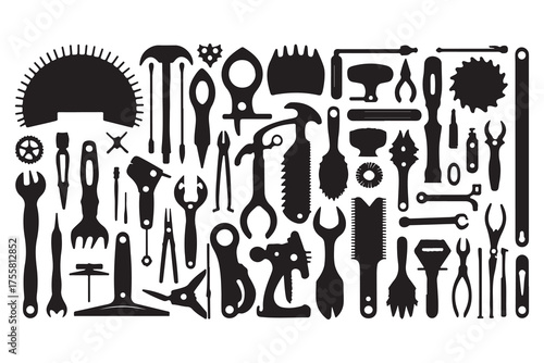 Kitchen Knives and Tools Vector Illustration Set Icon Collection
