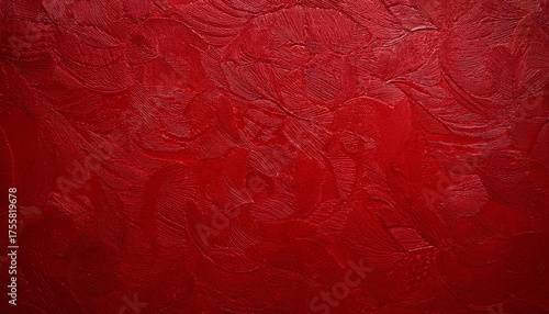Red Elegant Paper Texture With Embossed Effect Vintage Background With A Whimsical And Artisanal Feel