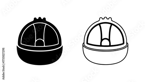 Coconut halves with interior detail with transparent background