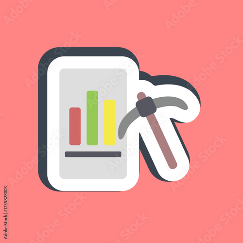 Sticker data mining. Gold mining elements.