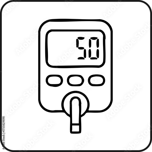 Glucometer, blood glucose meter
