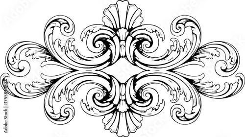 Elegant ornate scrollwork flourish design evoking classic luxury and sophisticated decorative artistry for premium branding and timeless elegance