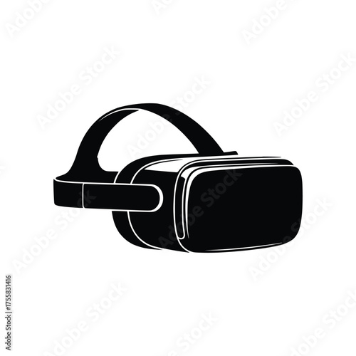Virtual Reality Headset Device Vector Illustration