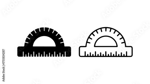 Protractor tools with transparent background