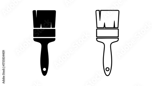 Paint brushes with transparent background