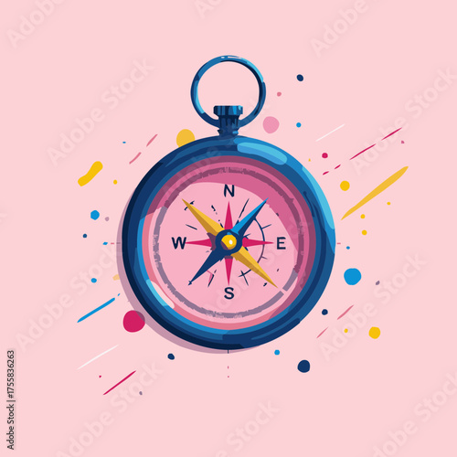 Abstract navigation icon vector