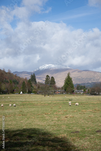 Luss with Ben Lomond in the background, Scotland