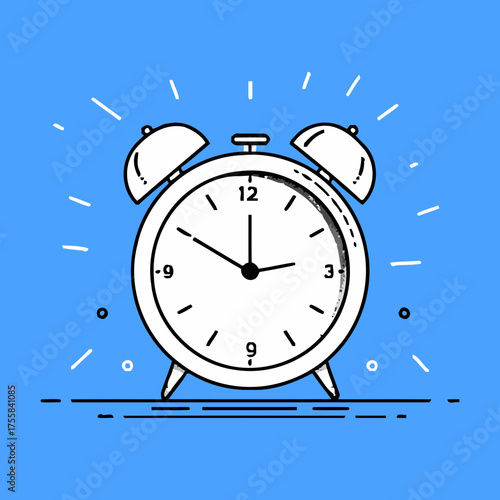Active alarm clock vector