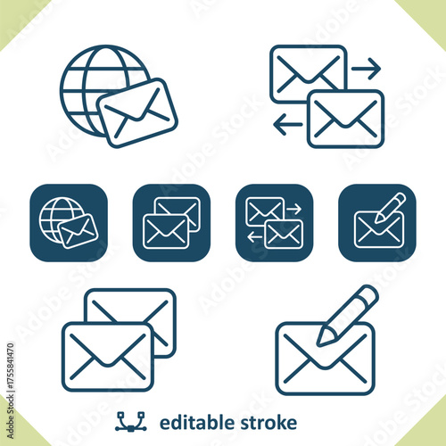 Mail - Email - Envelope Icons