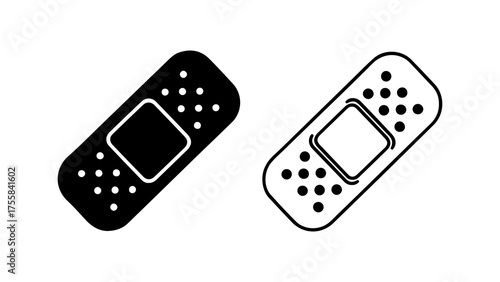 Bandage icons with transparent background