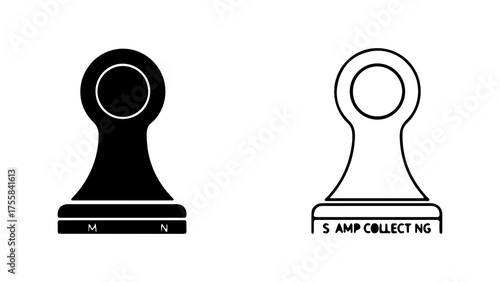 Paper clip icons with transparent background