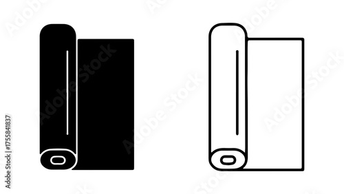 Wallpaper roll with transparent background