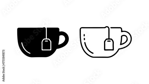 Cup of tea with transparent background