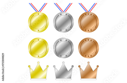 優勝メダルセット ゴールド・シルバー・ブロンズ