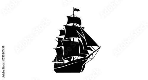 sailing ship silhouette