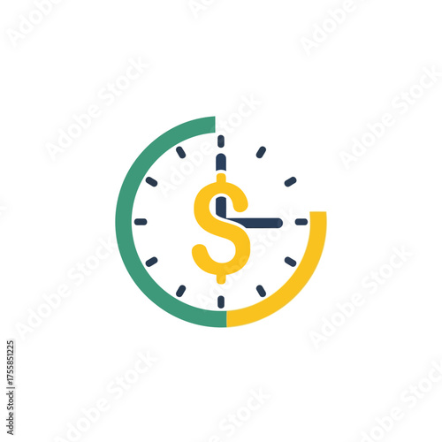 Time is Money Business Efficiency Icon