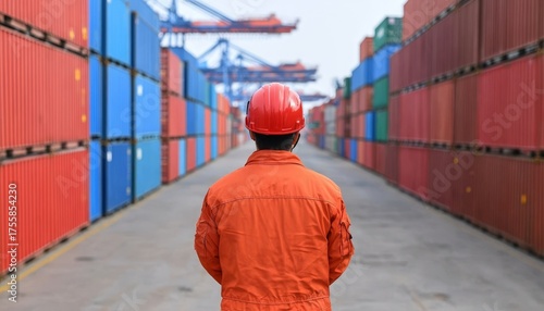 Customs officer reviewing tariff documents for imported electronics at a busy port, Tariff, Customs Control