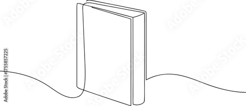 Open book with wavy lines graphic vector