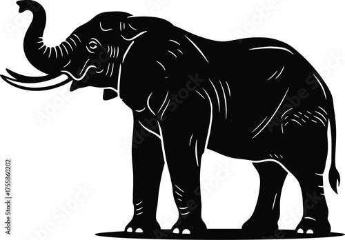 Majestic Elephant Silhouette