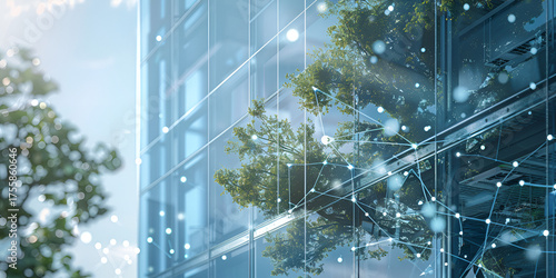 Futuristic Cityscape, Nighttime Urban Tech, Digital Streets