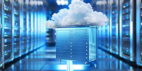 Cloud Storage, Data Center, Server Rack