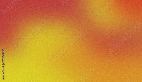 Canvas Print Abstract watercolor background with a vibrant gradient of warm colors, transitioning from bright yellow to fiery red and orange hues