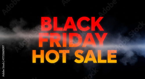 Dramatic Black Friday Hot Sale Banner