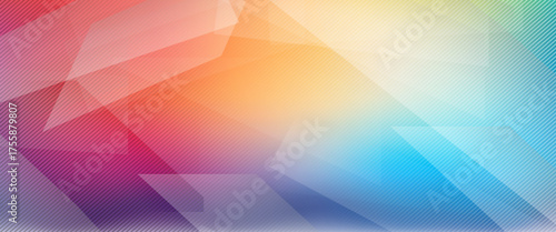 Abstract background with colorful wavy geometry