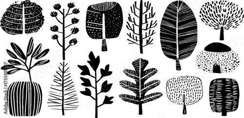 Autumn foliage collection featuring maple, oak, chestnut, and rowan for seasonal decor