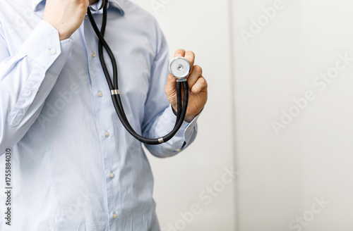 Close up of doctor holding ...