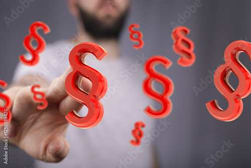 Abstract image of a man int...